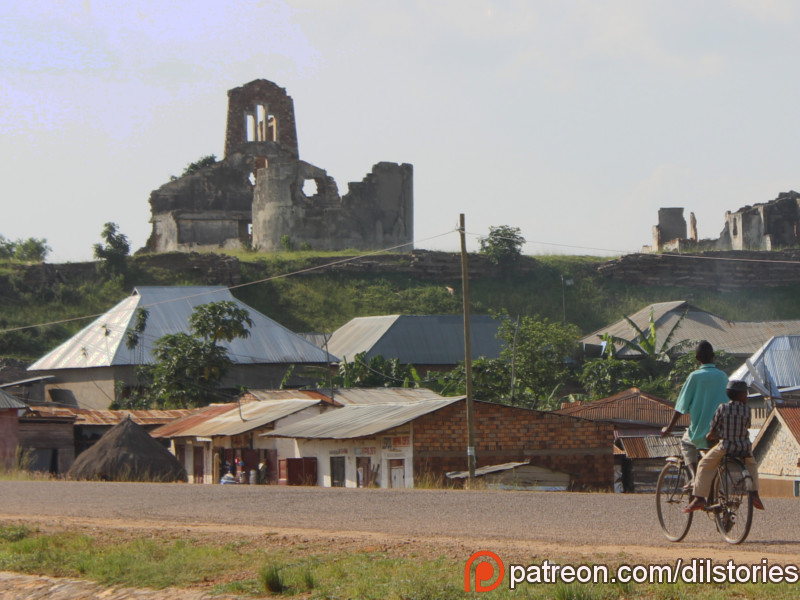 A ruined church in Kyaka