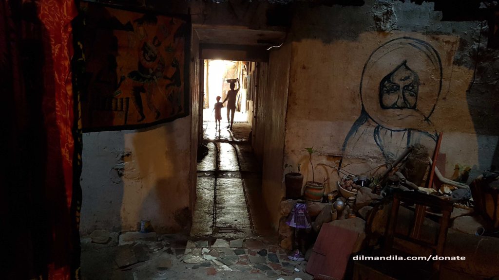 Under the Cannon studio and art gallery in Goree Island Senegal