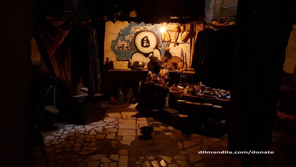 Artist Living Under the Cannon in Goree Island Senegal