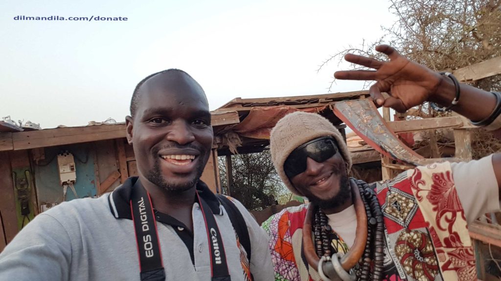 Two artists in Goree Island Senegal